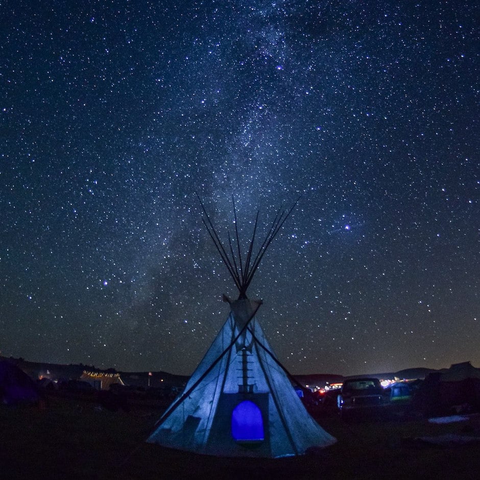 Standing Rock night