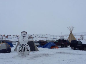 sacred stone camp at standing rock