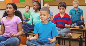 giving tuesday kids meditating