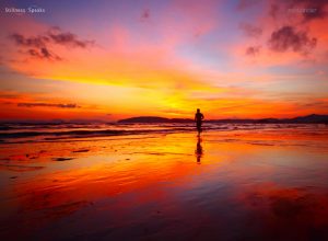 sunset beach runner practice simple shukman