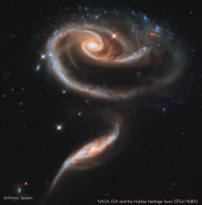 interacting galaxies ARP273 history of love amidon