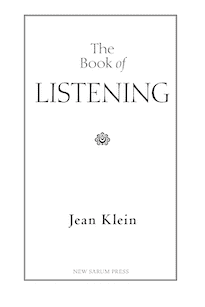 the book of listening jean klein