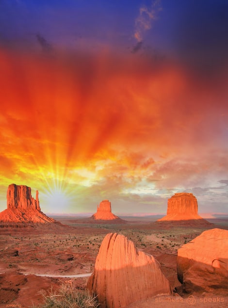 open spacious awareness tollifson famous buttes monument valley